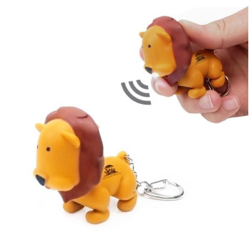 Lion Animal LED Light Sound Keychain